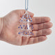 Blue Dots Glass Tree Ornament