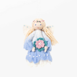 Blue Spring Flower Fairy Ornament