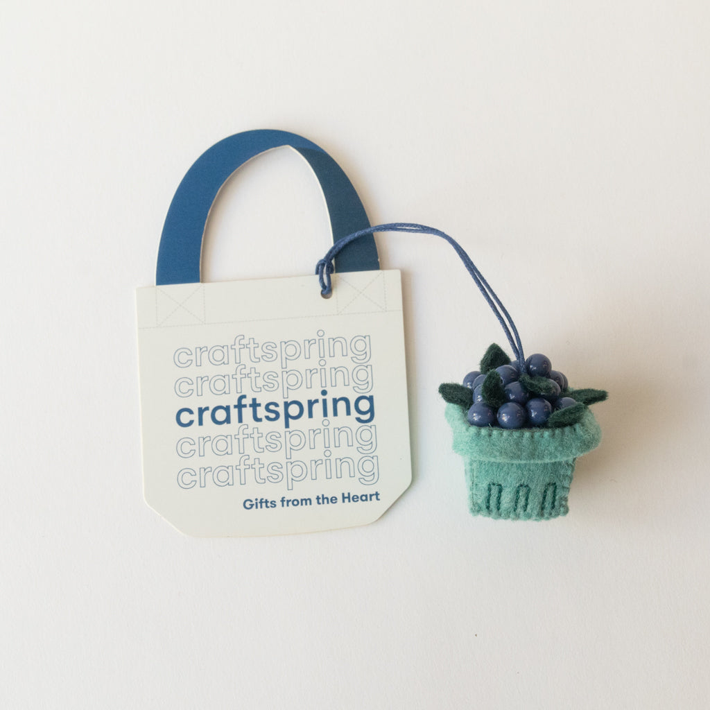 Blueberry Pint Bag Charm