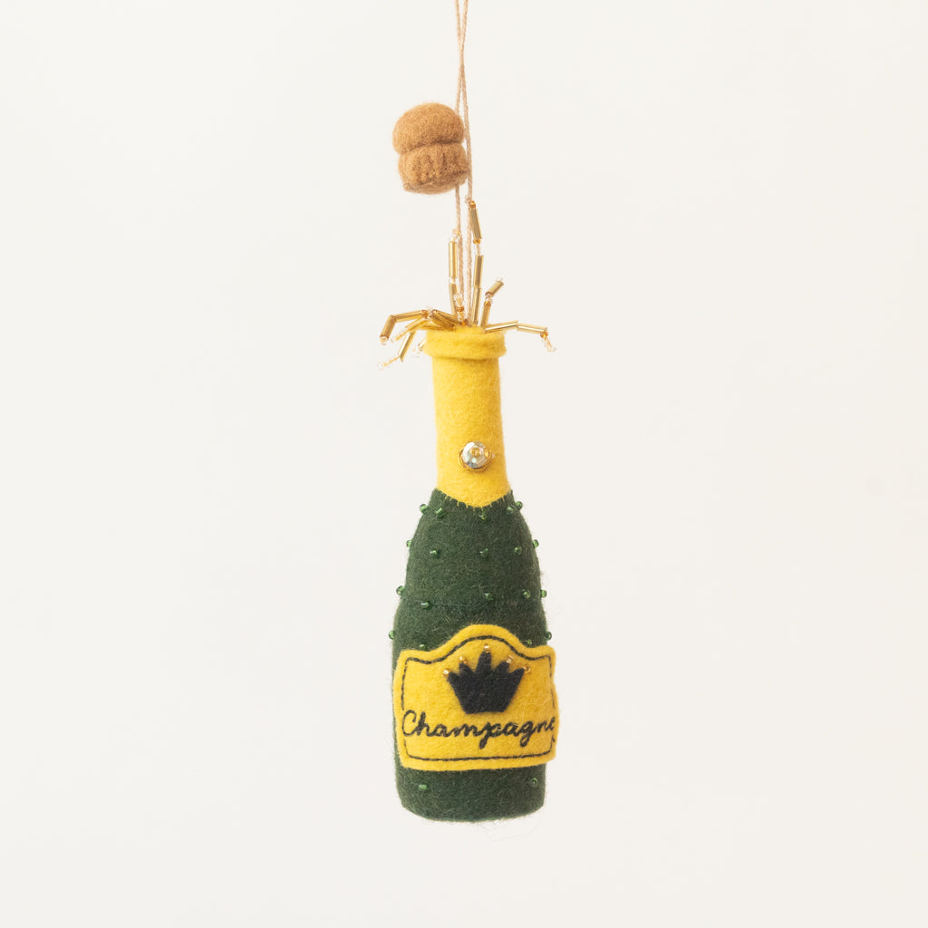 Bubbly Celebration Champagne Ornament
