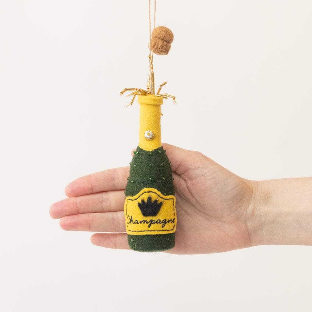Bubbly Celebration Champagne Ornament