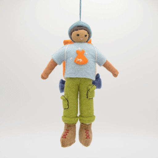 Camping To Connect - Hiker Ornament