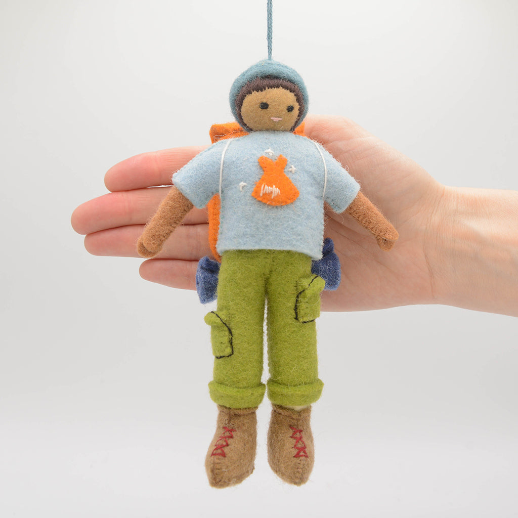 Camping To Connect - Hiker Ornament