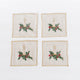 Natural Candle Cocktail Napkins - Set of 4