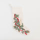 Natural Candle Garland Linen Stocking