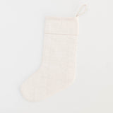 Natural Candle Garland Linen Stocking
