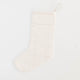 Natural Candle Garland Linen Stocking