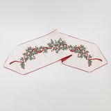 Natural Candle Garland Linen Table Runner