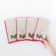 Natural Candle Linen Napkins - Set of 4