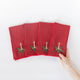 Red Candle Linen Napkins - Set of 4