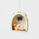 Cats in Egg Ceramic Ornament