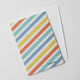 Celebrate Stripes Birthday Greeting Card
