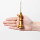 Chess King Ornament - Antique Brass