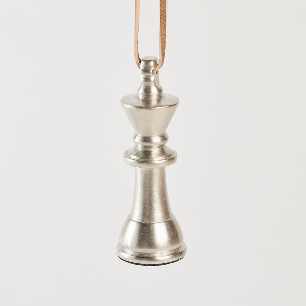 Chess King Ornament - Pewter