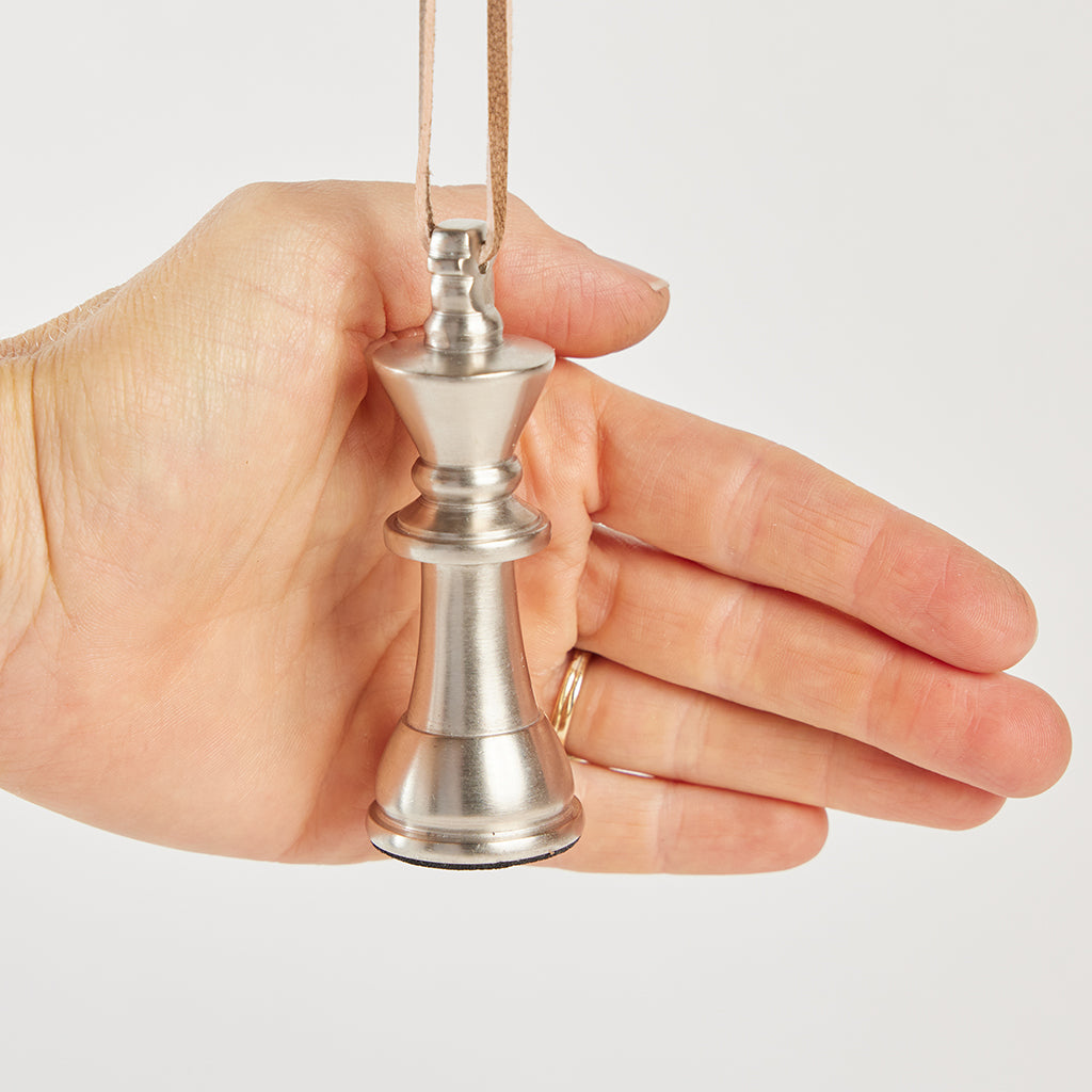 Chess King Ornament - Pewter