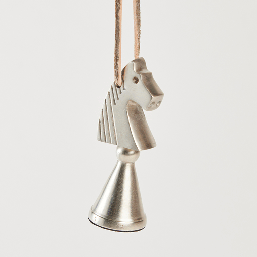 Chess Knight Ornament - Pewter