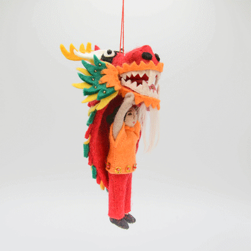 Collector's Edition Child with Dragon Costume Ornament