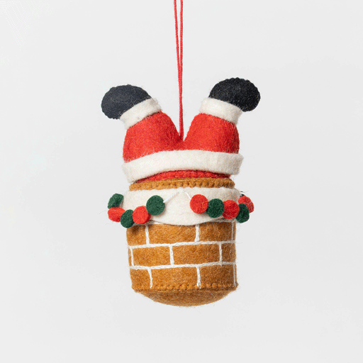Chimney Santa Ornament