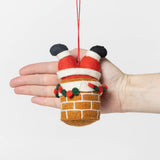 Chimney Santa Ornament