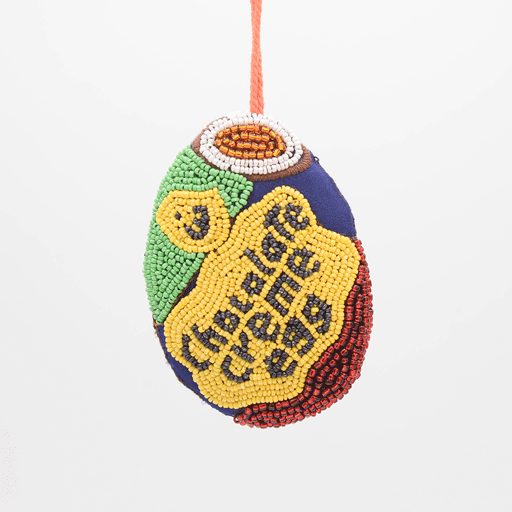 Chocolate Creme Egg Beaded Ornament