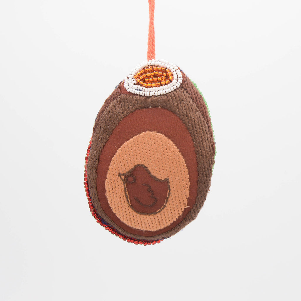 Chocolate Creme Egg Beaded Ornament