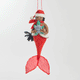 Christmas Mermaid with Turtle Ornament