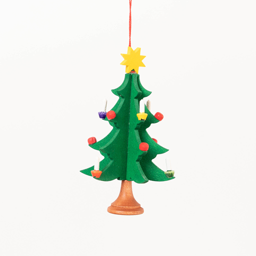 Christmas Tree German Wooden Ornament