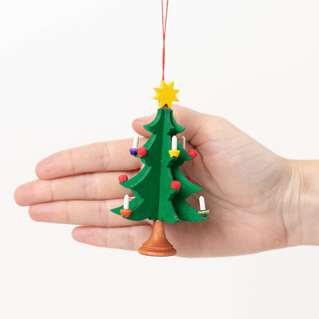 Christmas Tree German Wooden Ornament