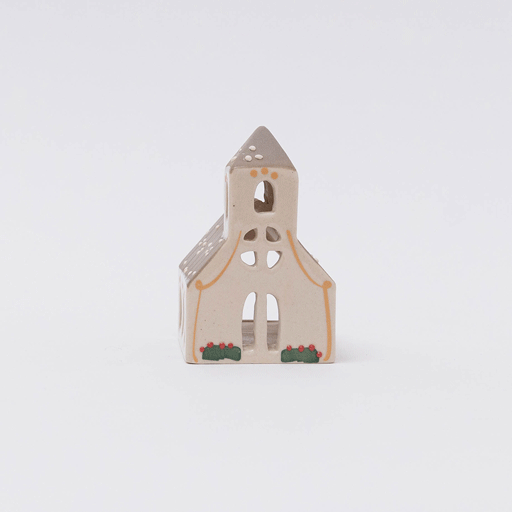 Church Ceramic Tealight Holder