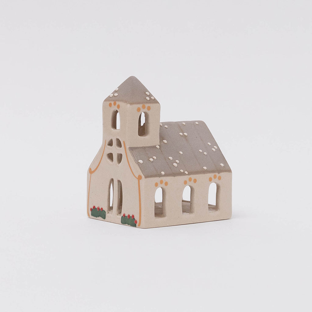 Church Ceramic Tealight Holder