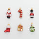 Classic Christmas German Glass Ornaments - Set of 6