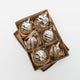 Classic Silver German Glass Ornaments - Set of 6