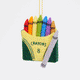 Felt crayon box ornament with colorful details, handmade and fair trade.
GIF