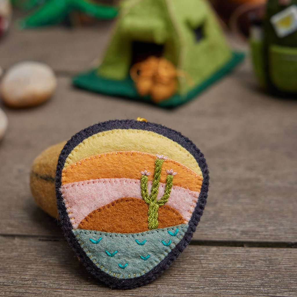 Wide Open Spaces Badge Ornament