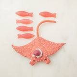 Santa Coral Manta Ornament