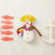 At The Beach Snowman Ornament