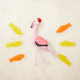 Santa Flamingo Ornament