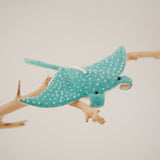 Aqua Wave Glider Manta Ornament