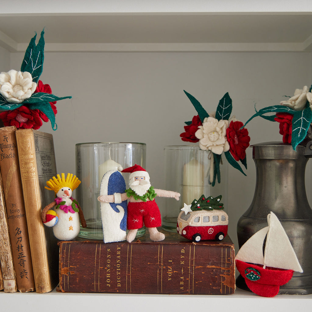 At The Beach Snowman Ornament