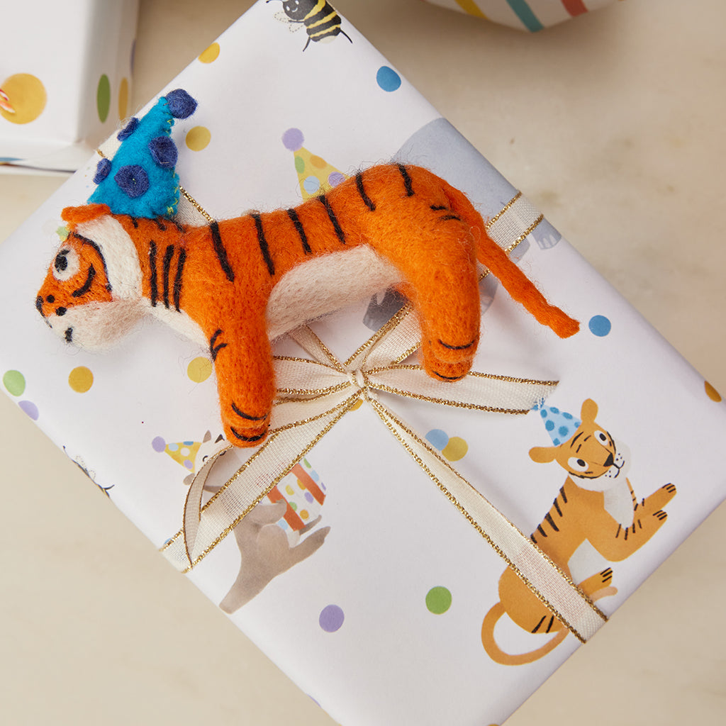 Birthday Party Animals Wrapping Paper Sheets Set of 3