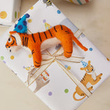 Birthday Party Animals Wrapping Paper Sheets Set of 3