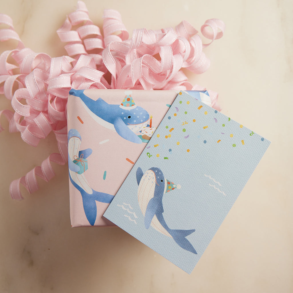 Birthday Whale Greeting Card