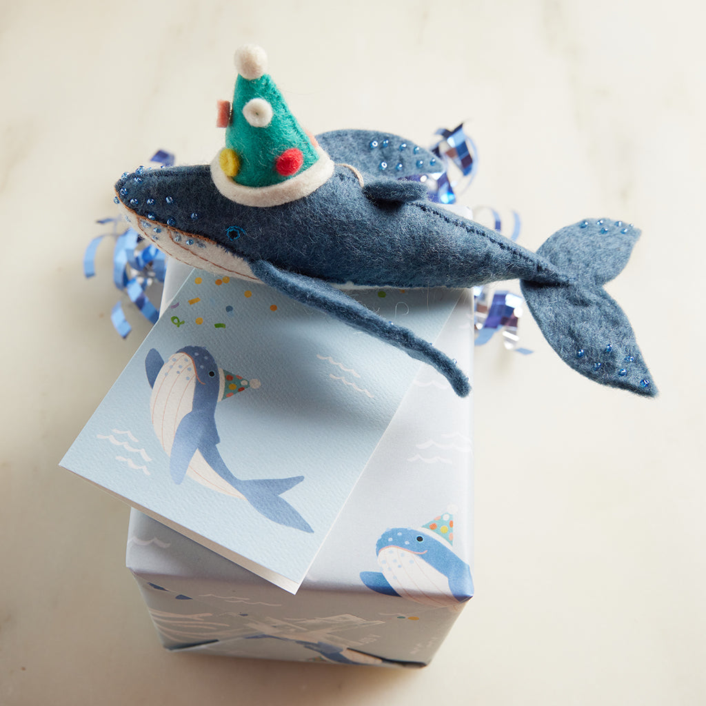 Birthday Whale Greeting Card