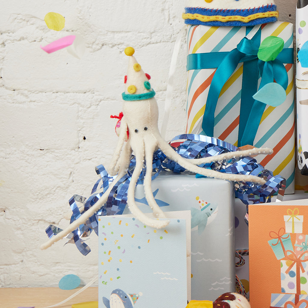 Birthday Party Ocean Wrapping Paper Sheets Set of 3