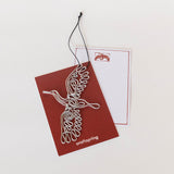 Crane Metal Ornament & Card