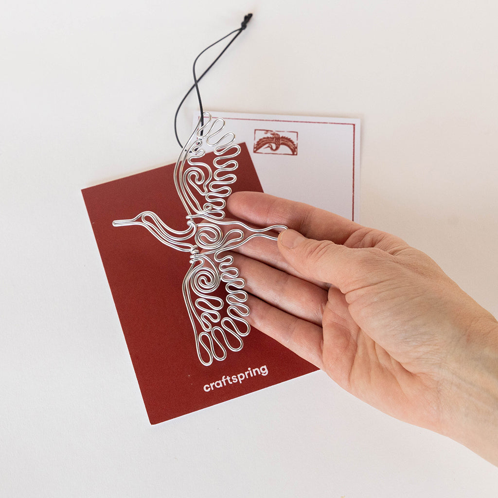 Crane Metal Ornament & Card