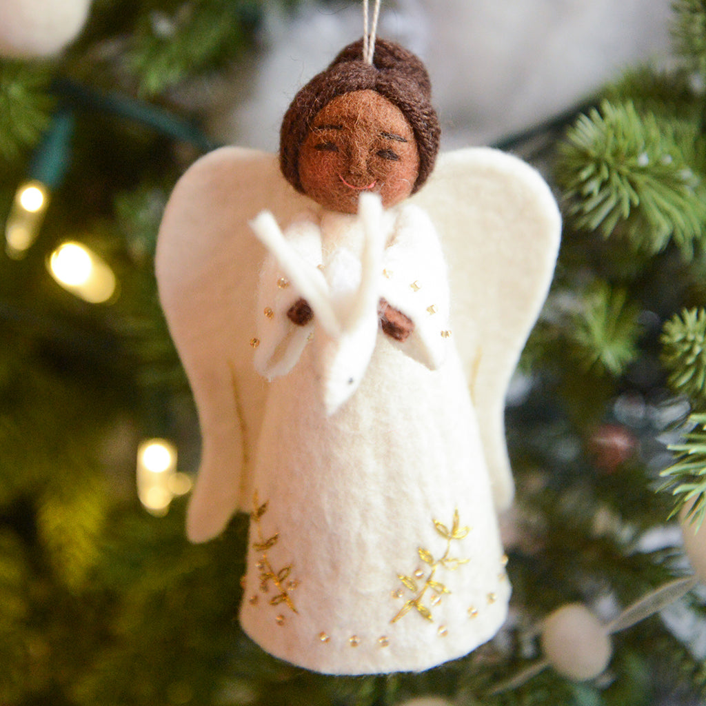 Gift of Peace Angel - Deep Brown