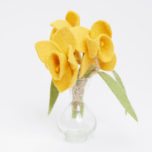 Bundle: Spring Flower Bouquets with Vases - Set of 8