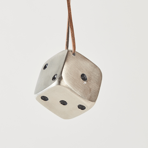Dice Ornament - Pewter