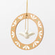 Dove in Wreath Wood Ornament